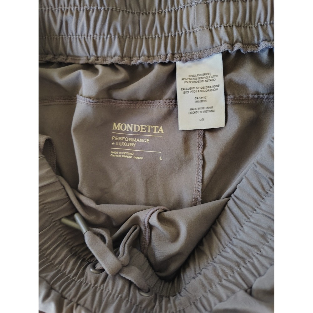 Mondetta Performance Luxury  Athletic Shorts Gray Drawstring Running‎ Size L - Picture 2 of 3